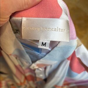 CoreyLynn Calter Pink and Cream Dress